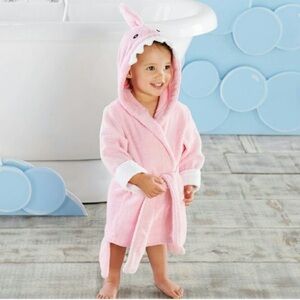 So cute Baby Aspen Pink Shark Robe - 0-9 months - Like new